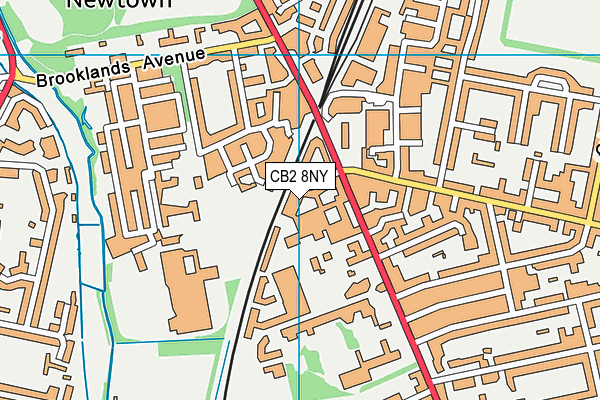 CB2 8NY map - OS VectorMap District (Ordnance Survey)