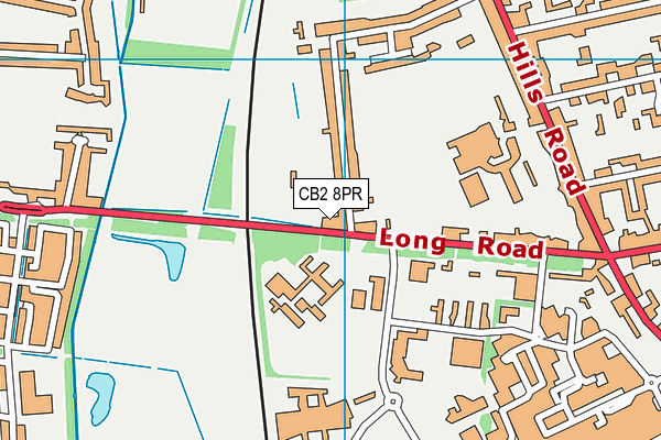 CB2 8PR map - OS VectorMap District (Ordnance Survey)