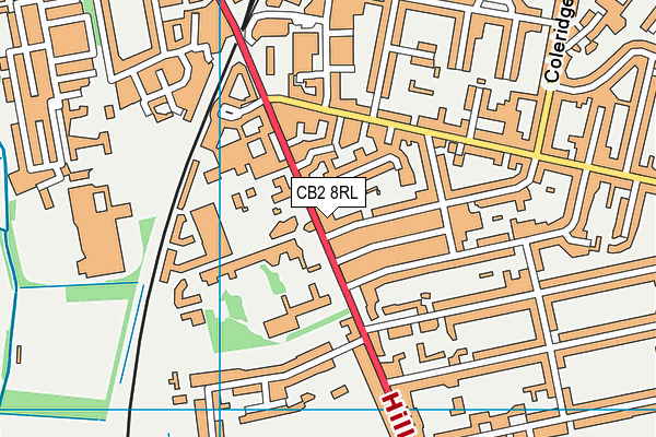 CB2 8RL map - OS VectorMap District (Ordnance Survey)