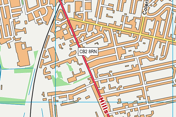 CB2 8RN map - OS VectorMap District (Ordnance Survey)