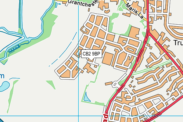 CB2 9BP map - OS VectorMap District (Ordnance Survey)