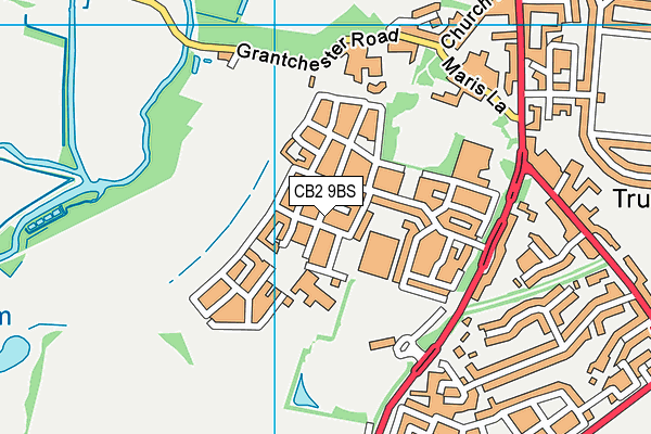 CB2 9BS map - OS VectorMap District (Ordnance Survey)
