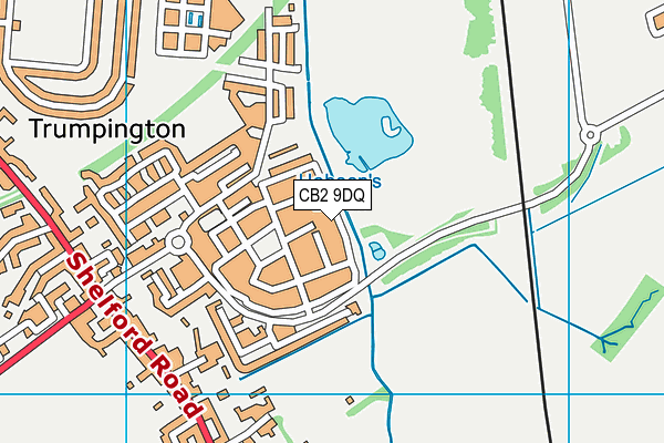 CB2 9DQ map - OS VectorMap District (Ordnance Survey)