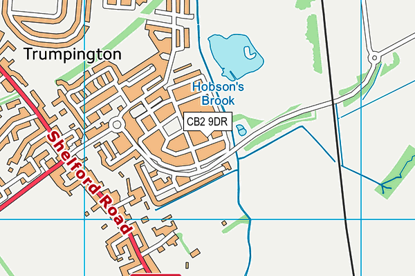 CB2 9DR map - OS VectorMap District (Ordnance Survey)