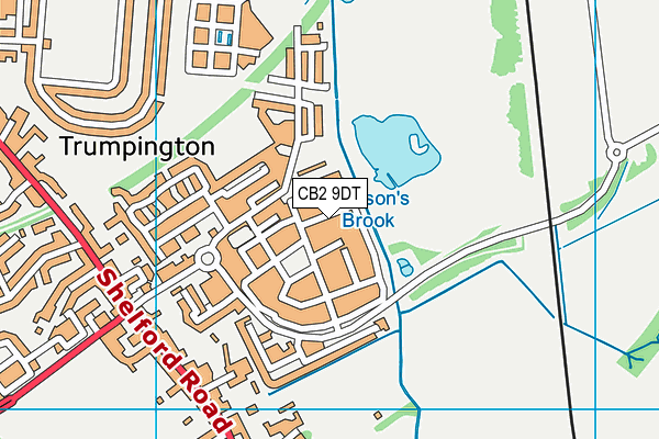 CB2 9DT map - OS VectorMap District (Ordnance Survey)