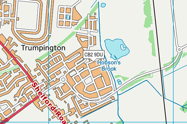 CB2 9DU map - OS VectorMap District (Ordnance Survey)