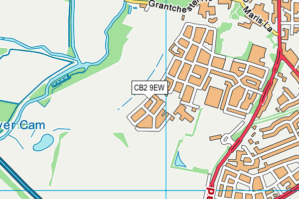 CB2 9EW map - OS VectorMap District (Ordnance Survey)