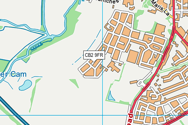CB2 9FR map - OS VectorMap District (Ordnance Survey)