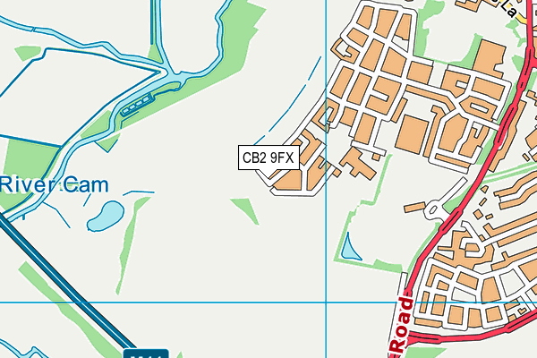 CB2 9FX map - OS VectorMap District (Ordnance Survey)