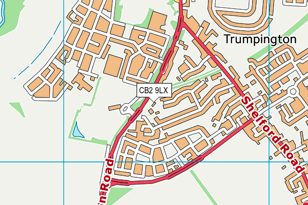 CB2 9LX map - OS VectorMap District (Ordnance Survey)
