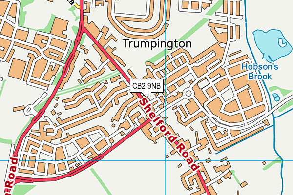 CB2 9NB map - OS VectorMap District (Ordnance Survey)