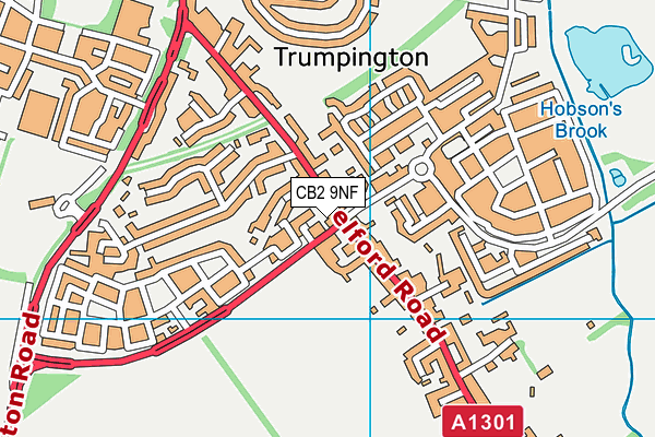 CB2 9NF map - OS VectorMap District (Ordnance Survey)