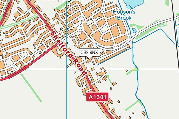 CB2 9NX map - OS VectorMap District (Ordnance Survey)
