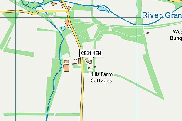 CB21 4EN map - OS VectorMap District (Ordnance Survey)