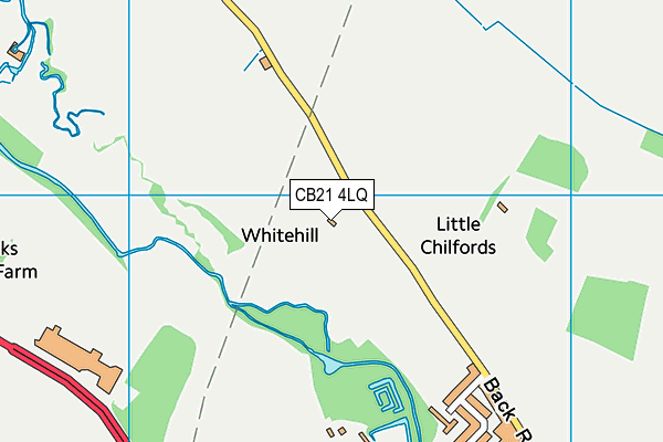 CB21 4LQ map - OS VectorMap District (Ordnance Survey)