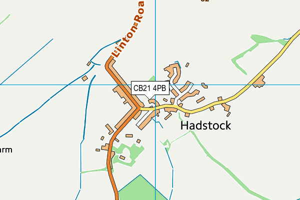 CB21 4PB map - OS VectorMap District (Ordnance Survey)