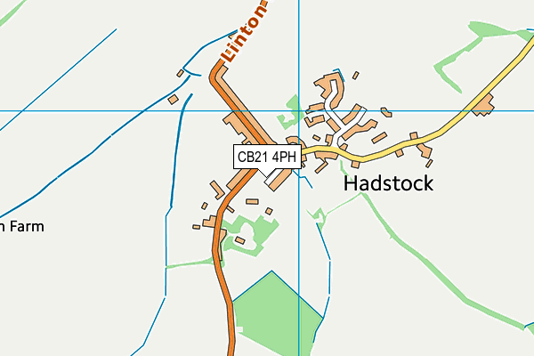 CB21 4PH map - OS VectorMap District (Ordnance Survey)