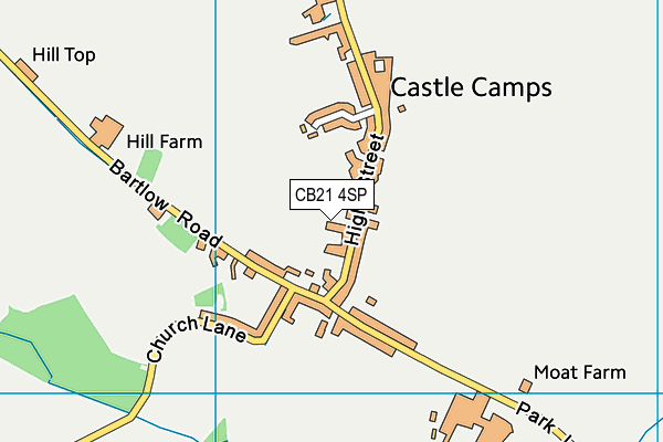 CB21 4SP map - OS VectorMap District (Ordnance Survey)