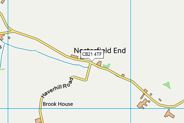 CB21 4TF map - OS VectorMap District (Ordnance Survey)