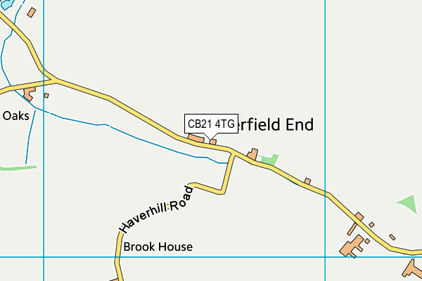 CB21 4TG map - OS VectorMap District (Ordnance Survey)