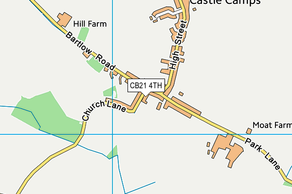 Castle Camps Church of England (Controlled) Primary School map (CB21 4TH) - OS VectorMap District (Ordnance Survey)