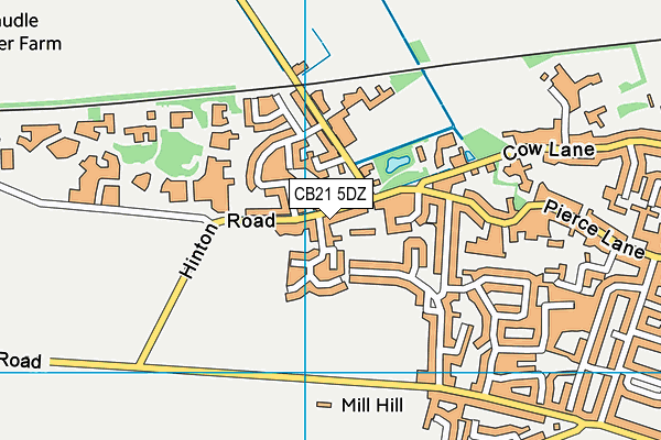 Cambridge Steiner School map (CB21 5DZ) - OS VectorMap District (Ordnance Survey)