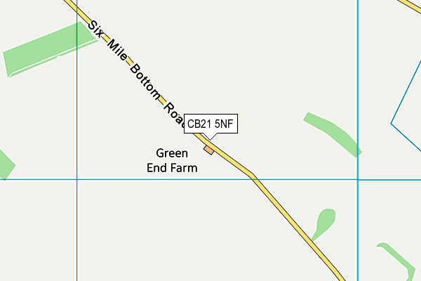 CB21 5NF map - OS VectorMap District (Ordnance Survey)
