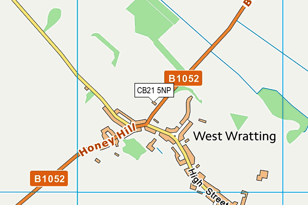 CB21 5NP map - OS VectorMap District (Ordnance Survey)