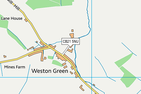Weston Colville Recreation Ground map (CB21 5NU) - OS VectorMap District (Ordnance Survey)