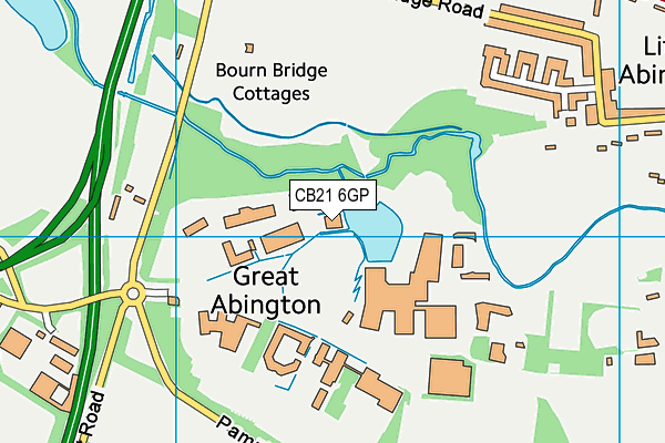 Granta Park map (CB21 6GP) - OS VectorMap District (Ordnance Survey)