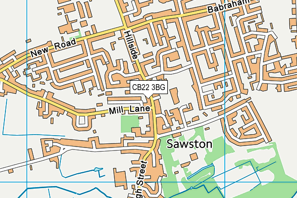 Map of RGB SAWSTON LTD at district scale