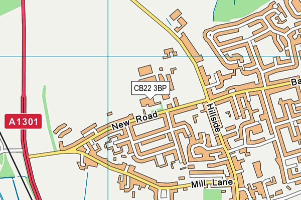 CB22 3BP map - OS VectorMap District (Ordnance Survey)