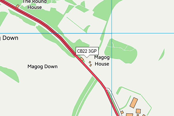 CB22 3GP map - OS VectorMap District (Ordnance Survey)