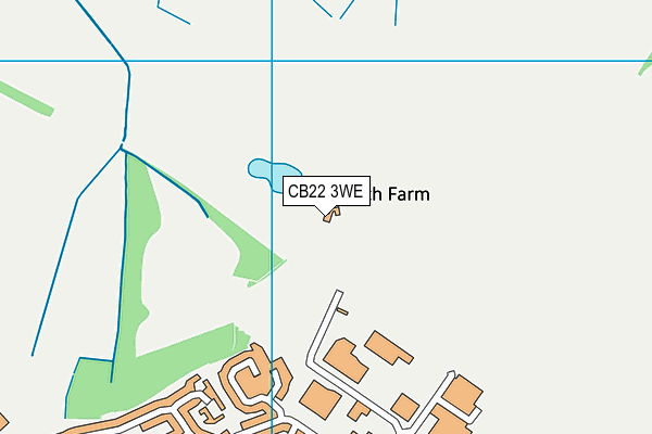 CB22 3WE map - OS VectorMap District (Ordnance Survey)