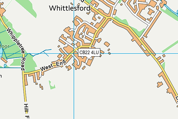 CB22 4LU map - OS VectorMap District (Ordnance Survey)