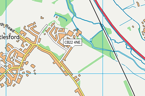 William Westley Church of England VC Primary School map (CB22 4NE) - OS VectorMap District (Ordnance Survey)
