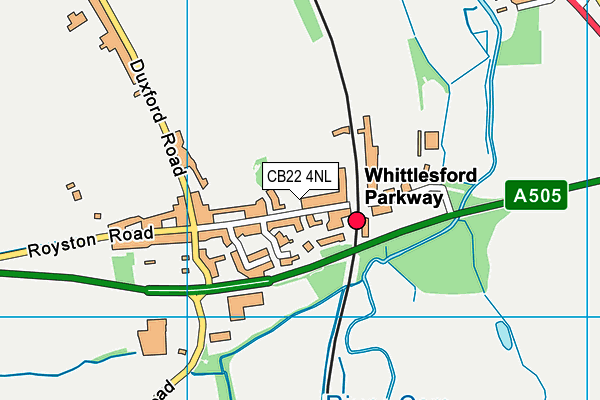 CB22 4NL map - OS VectorMap District (Ordnance Survey)