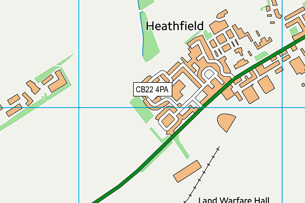 CB22 4PA map - OS VectorMap District (Ordnance Survey)