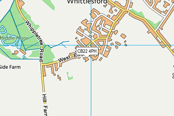 CB22 4PH map - OS VectorMap District (Ordnance Survey)