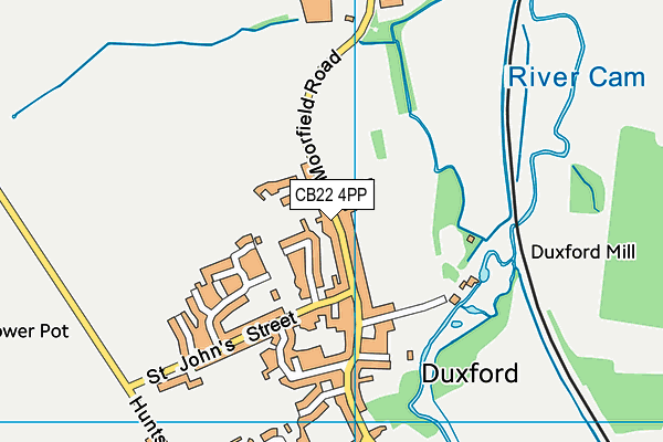 CB22 4PP map - OS VectorMap District (Ordnance Survey)