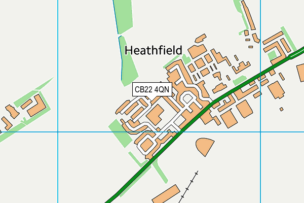 CB22 4QN map - OS VectorMap District (Ordnance Survey)