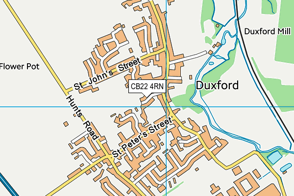 CB22 4RN map - OS VectorMap District (Ordnance Survey)