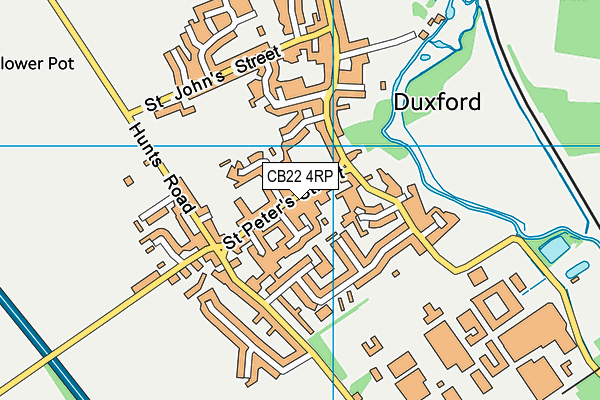 CB22 4RP map - OS VectorMap District (Ordnance Survey)