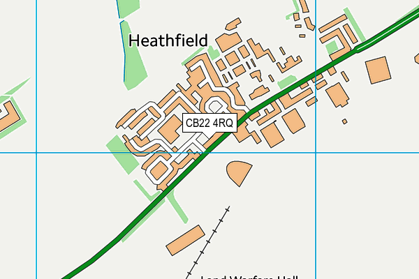 CB22 4RQ map - OS VectorMap District (Ordnance Survey)