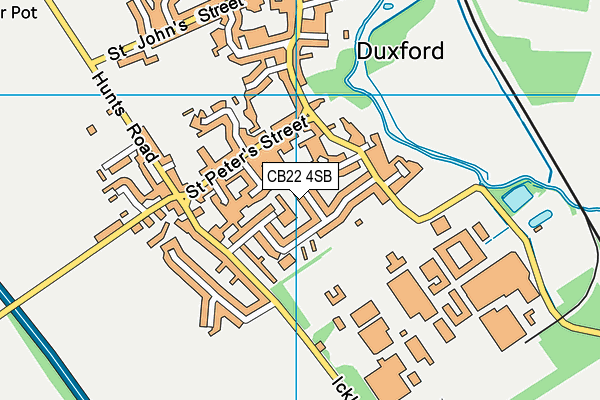 CB22 4SB map - OS VectorMap District (Ordnance Survey)