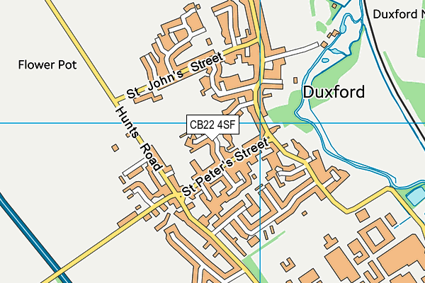 Map of DUXFORD LIMITED at district scale
