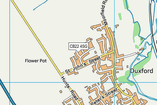 CB22 4SG map - OS VectorMap District (Ordnance Survey)