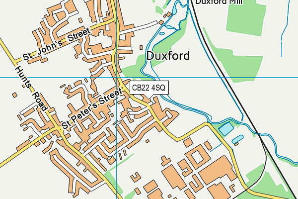 CB22 4SQ map - OS VectorMap District (Ordnance Survey)