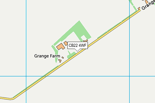 CB22 4WF map - OS VectorMap District (Ordnance Survey)