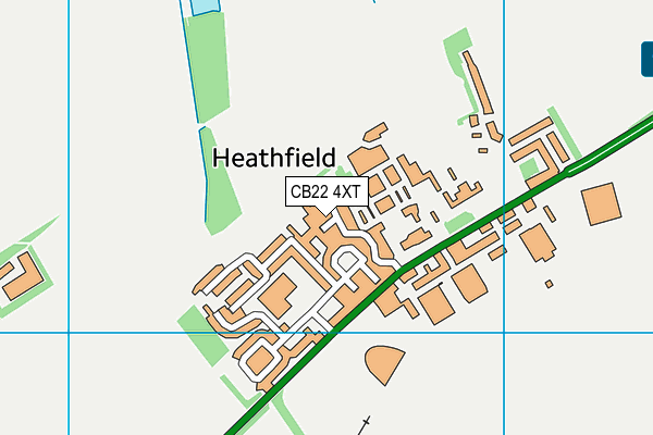 CB22 4XT map - OS VectorMap District (Ordnance Survey)